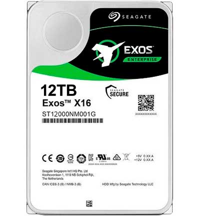 ST12000NM001G Seagate - HD Enterprise Exos X16 12TB SATA III