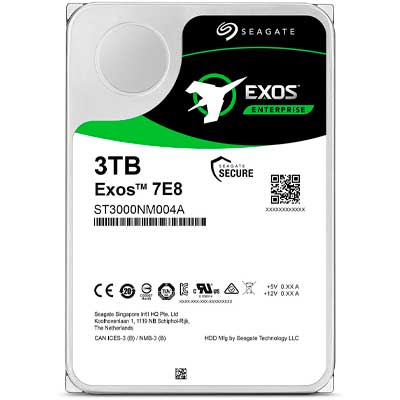 ST3000NM004A Seagate - Hard Disk interno 3TB Exos 7E8 SATA