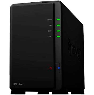 DS216play Synology Diskstation - Storage NAS 2 Baias até 16TB