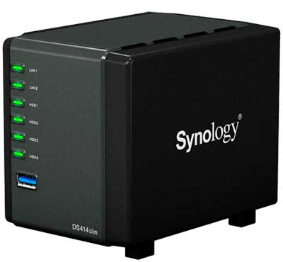 DS414slim Synology- Cloud Storage NAS Diskstation até 16TB SATA