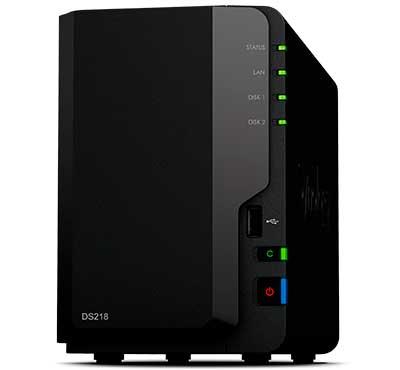 Synology DS218 DiskStation - Storage NAS 2 Baias até 24TB