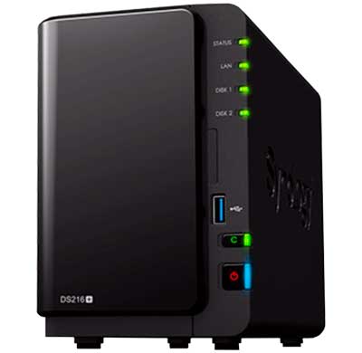 DS216+ Synology DiskStation - Storage NAS 2 Baias até 16TB
