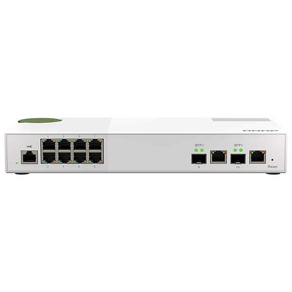 QSW-M2108-2C Qnap - Switch Gerenciável de 10x portas SFP+/RJ45