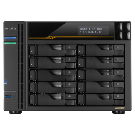 Asustor AS6810T - Storage NAS 10 Bay Lockerstor 10 p/ HDD SATA/NVMe