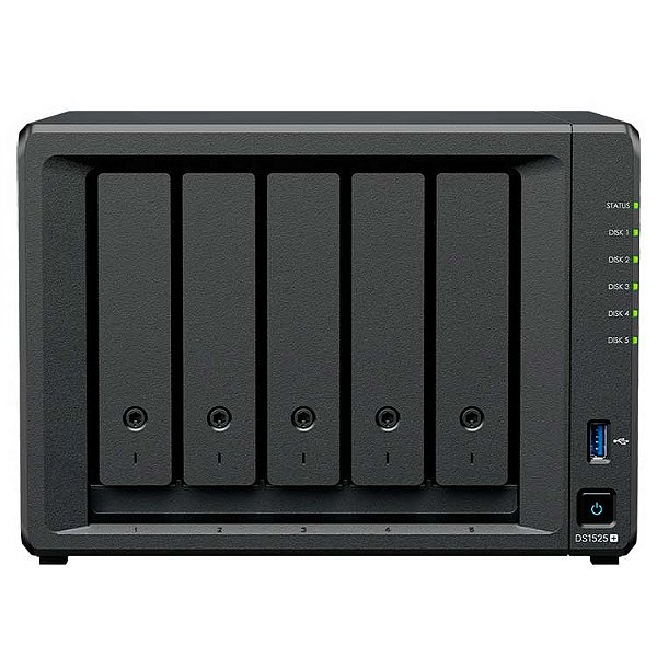 DS1525+ Synology DiskStation - Storage NAS 5 Bay p/ HDD SATA/NVMe