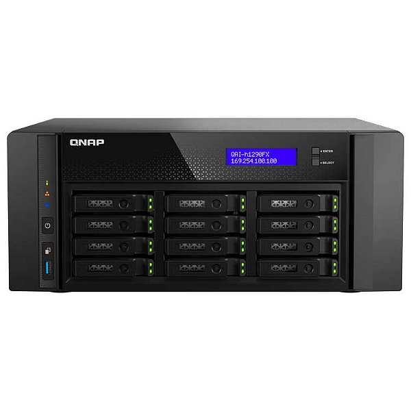 QAI-h1290FX Qnap - Storage NAS 12 Bay p/ HDD SATA/NVMe