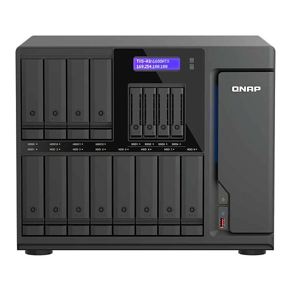 TVS-AIh1688ATX Qnap - Hybrid Storage 16 Bay p/ HDD SATA/NVMe