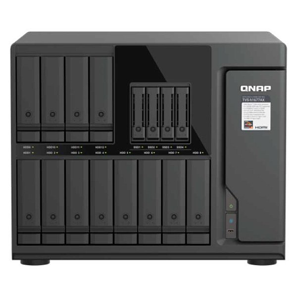 TVS-h1677AX Qnap - Storage NAS 16 Bay p/ HDD SATA/NVMe