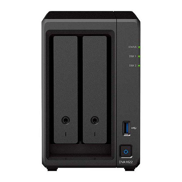 DVA1622 Synology - Servidor NVR 2 Baias p/ HDD SATA/SSD
