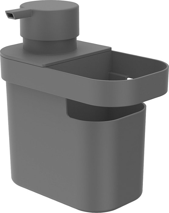 Dispenser Para Detergente E Organizador De Pia Trium 650 ml - Chumbo