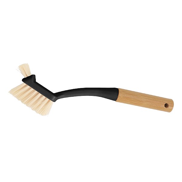 Escova de Limpeza Duo com Cabo de Bambu Preto