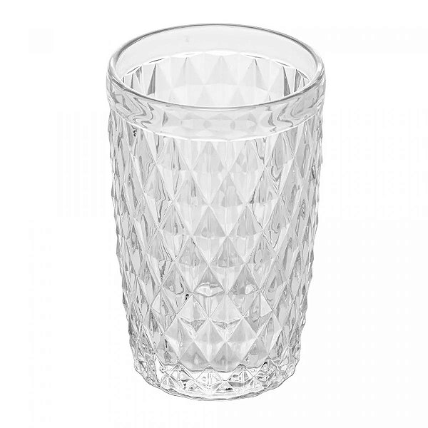 Conjunto 6 Copos Altos de Vidro Bico de Abacaxi 330ml - Lyor