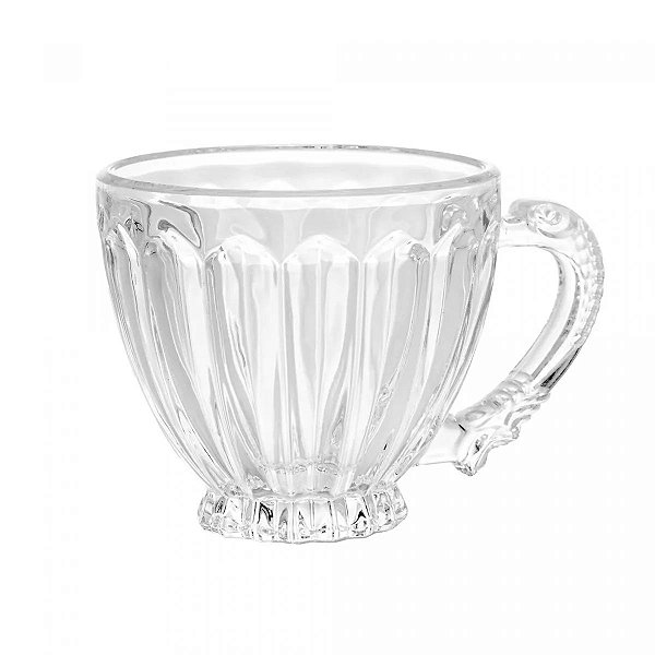 Conjunto 6 Xícaras de Chá de Cristal Imperial 200ml - Lyor