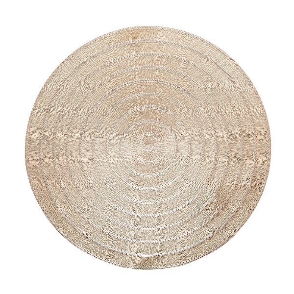 Lugar Americano de Plástico Espiral Dourado 38cm - Lyor