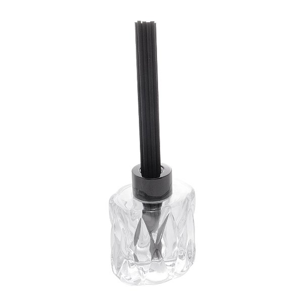 Difusor de Vidro com 8 Palitos Pretos Diamond 100ml - Lyor