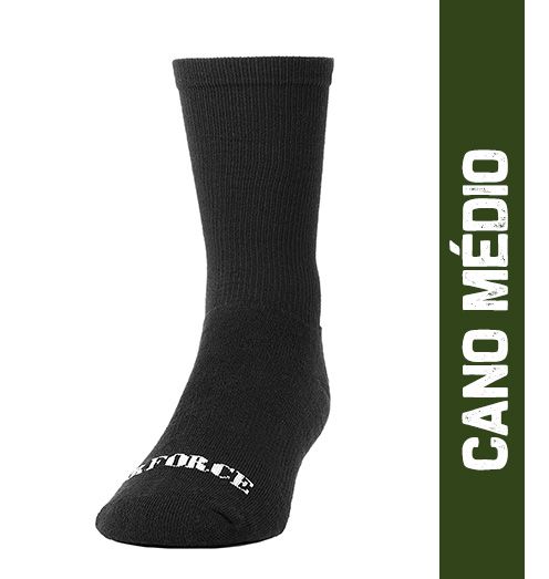 MEIA TÁTICA BRFORCE COMBATE PRETO 36-40
