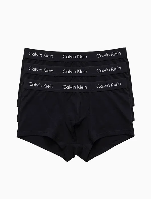 Kit 3 Cuecas Underwear Calvin Klein Low Rise Trunk Cintura Baixa Clássica -  Fiofio Magazine :: Roupas & Acessórios
