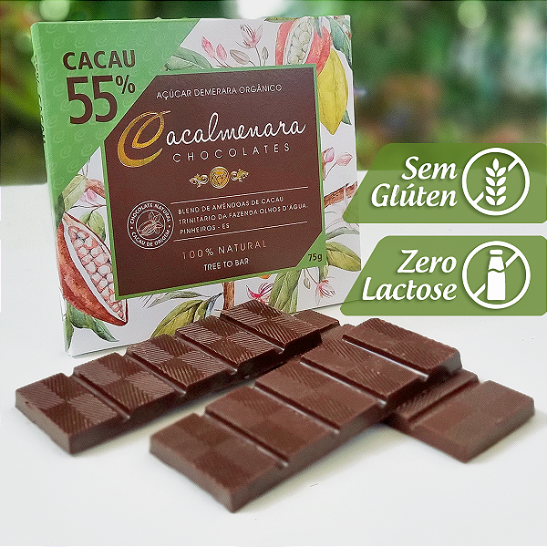 Caixa de Chocolate 55% Cacau - 75g
