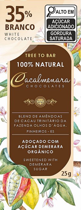 Caixa de Chocolate Branco 35% Cacau - 25g