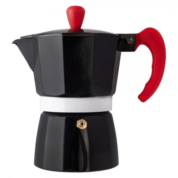 Cafeteira Italiana 3 Xicaras Preta Alumínio 150ml