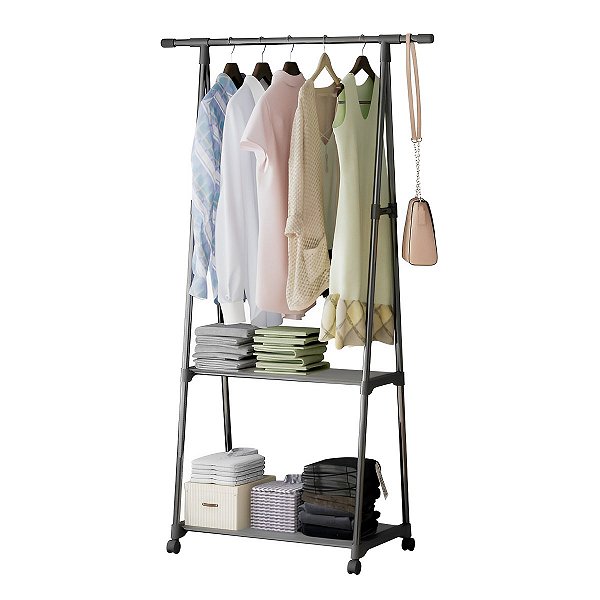 Estante Organizadora Cabideiro Para Roupas E Acessórios