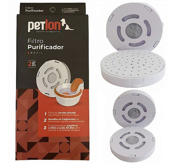 Filtro Refil Purificador Petlon Para Bebedouro Eletrico