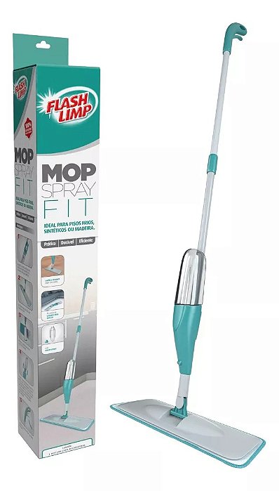 Mop Spray Fit Flash Limp Limpeza com Reservatorio Refil