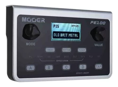 Pedaleira Mooer PE100 Processador de Efeitos Guitarra