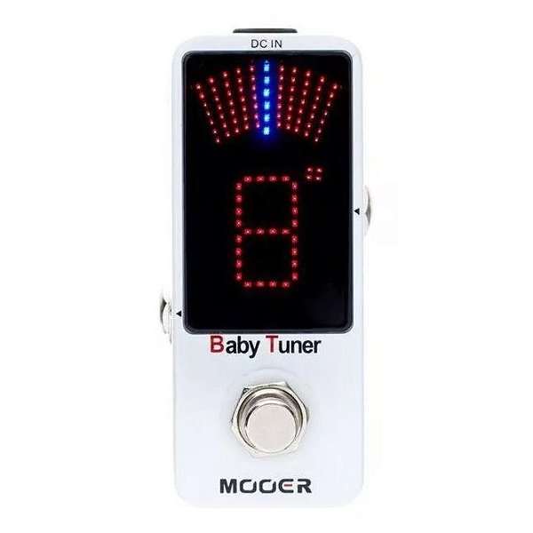 Pedal Mooer Baby Tuner Afinador Mini Micro Guitarra Baixo Violão