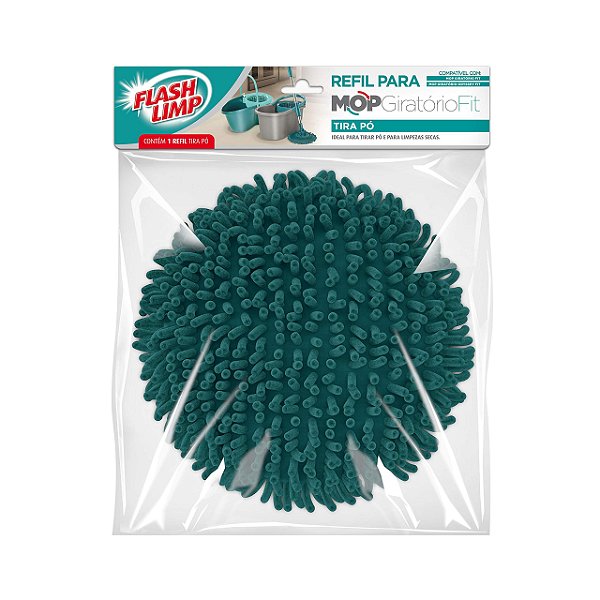 Refil Mop Giratório Fit Flash Limp Tira Pó Original RMOP7207
