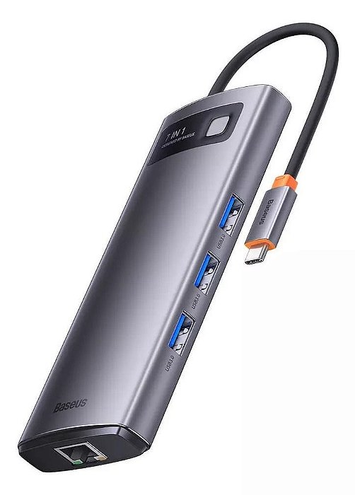 Hub Usb-c Baseus 7 Em 1 Dockstation Hdmi 4k Usb 3.0 Sd