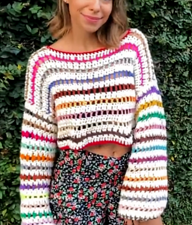 Casaco Cropped Crochê Marie