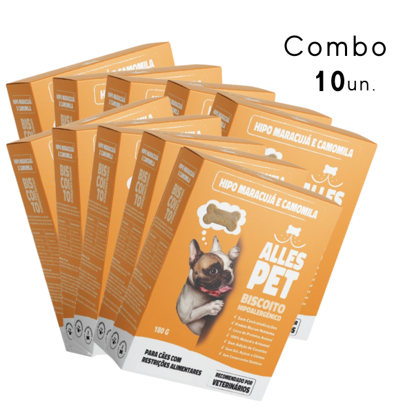 Petisco Hipoalergênico Maracujá e Camomila 180 gr - (Combo 10 unidades)