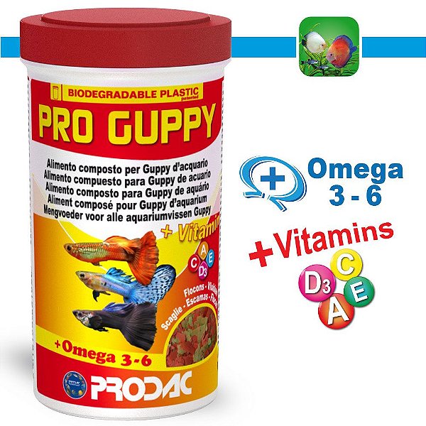 RACAO PRODAC PRO GUPPY  20G