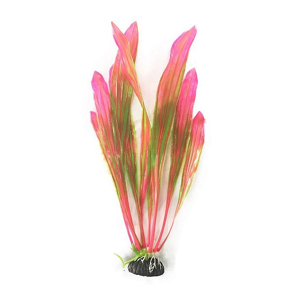 PLANTA PLÁSTICA SOMA ECONOMY 30CM ROSA E VERDE (MOD.438)