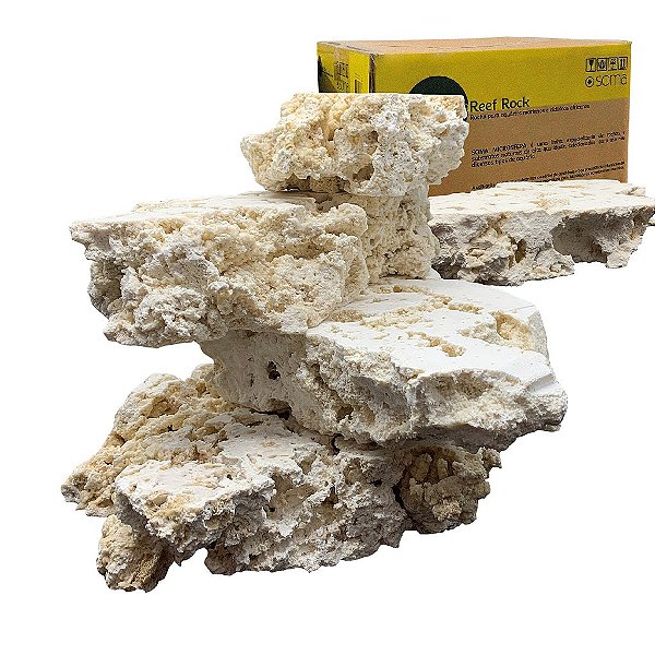 ROCHA MARINHA SOMA MICROSFERA REEF PLATE ROCK STACKING 20-30CM (CX)