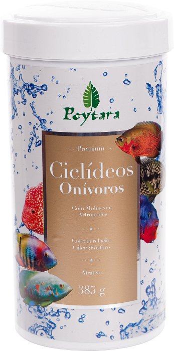 RACAO POYTARA CICLIDEOS ONIVOROS (OSCAR) 385G