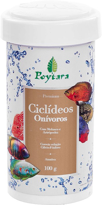 RACAO POYTARA CICLIDEOS ONIVOROS (OSCAR) 100G
