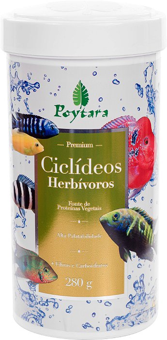 RACAO POYTARA CICLIDEOS HERBIVOROS (REPRODUTOR) 280G