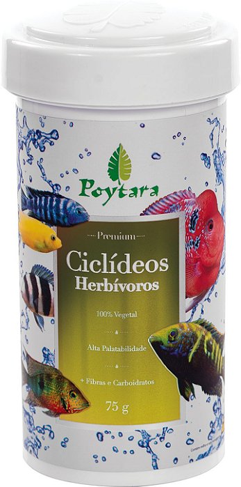 RACAO POYTARA CICLIDEOS HERBIVOROS (REPRODUTOR)  75G