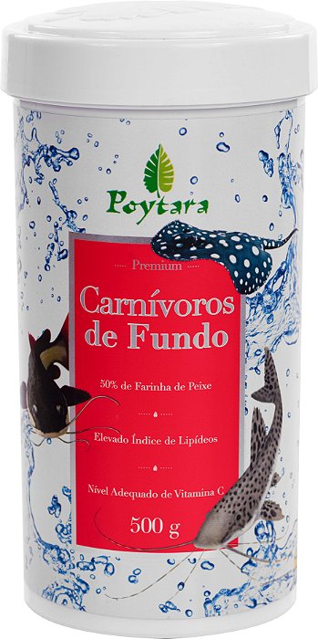 RACAO POYTARA CARNIVOROS DE FUNDO P  500G