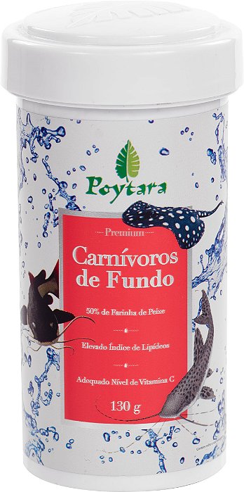 RACAO POYTARA CARNIVOROS DE FUNDO P  130G
