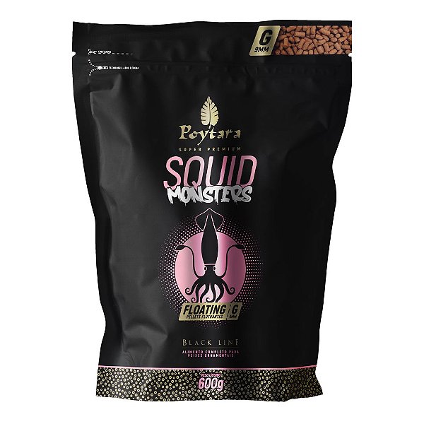RACAO POYTARA  BLACK LINE SQUID MONSTER FLOATING G 600G/BAG