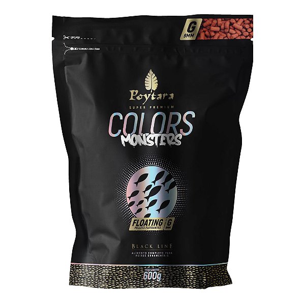 RACAO POYTARA  BLACK LINE COLORS MONSTER FLOATING G 600G/BAG