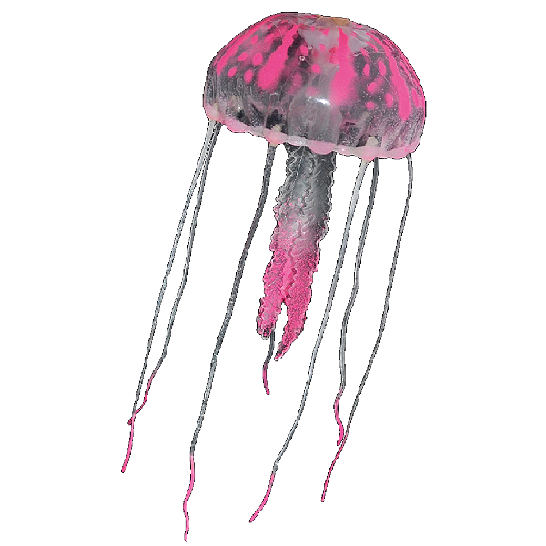 ENFEITE DE SILICONE SOMA JELLYFISH BIG ROSA