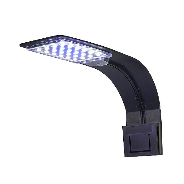 LUMINARIA LED SOMA X 5 PRETA (10W) LED BRANCO/AZUL 220V