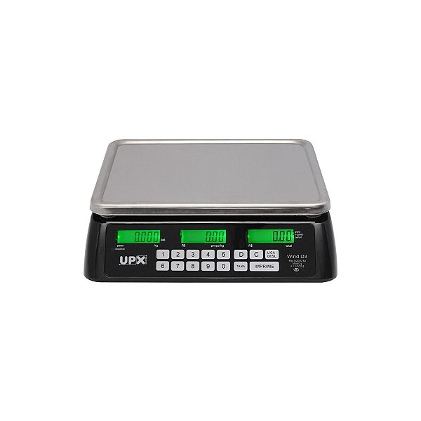 Balança UPX WIND D3 capacidade 32Kg 2/5/10g com Bateria