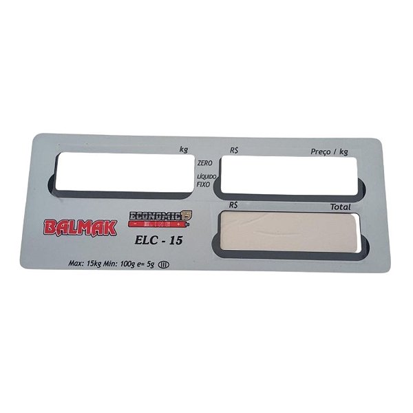 Painel Operador Balmak ELC-15 Prata Antiga
