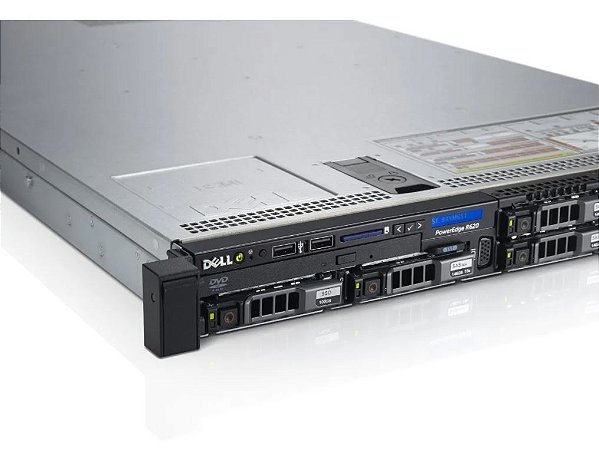 Servidor Dell R620: 2x Xeon E5-2620 64GB 400GB HD SAS