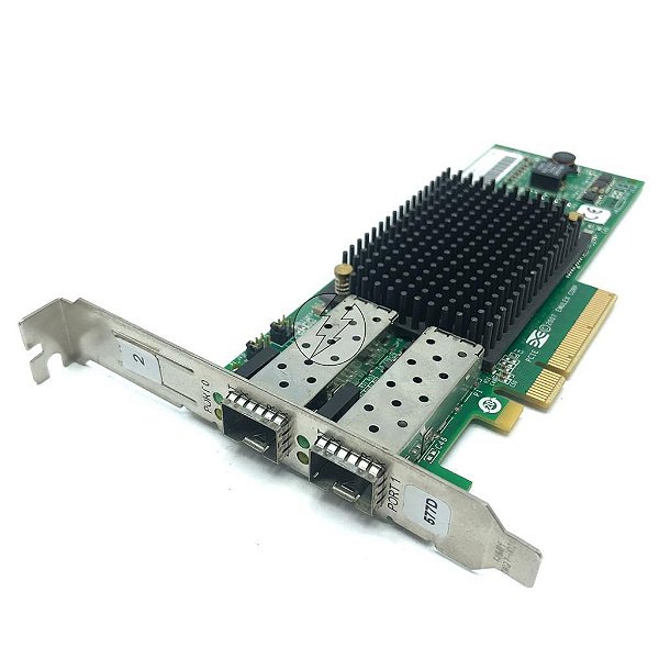 Placa Rede SFP 8gb Dual Port Pci-e Lpe12002 / 10n9824 IBM